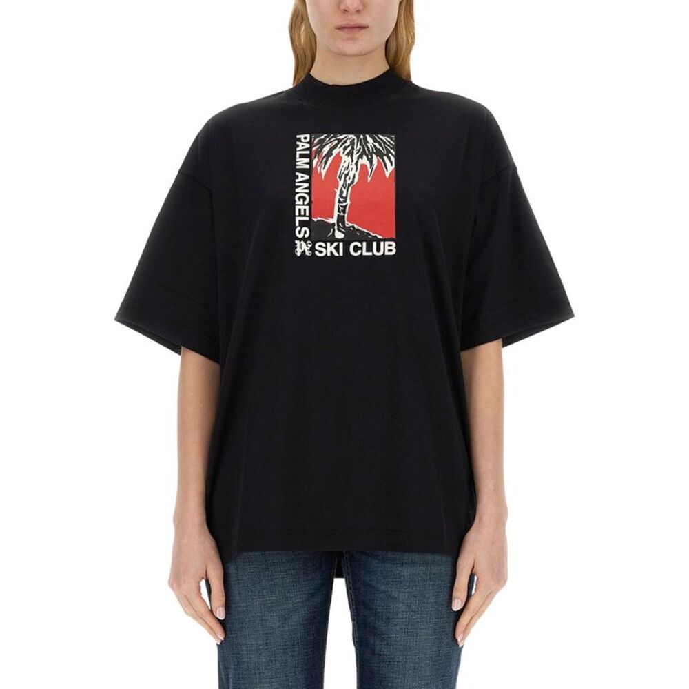 Palm Angels Women Palm Soft Fit T-Shirt Ski Club